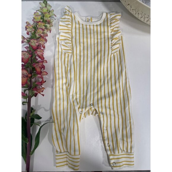 Pear 100% Organic Cotton One Piece Sz 3-6 Mo